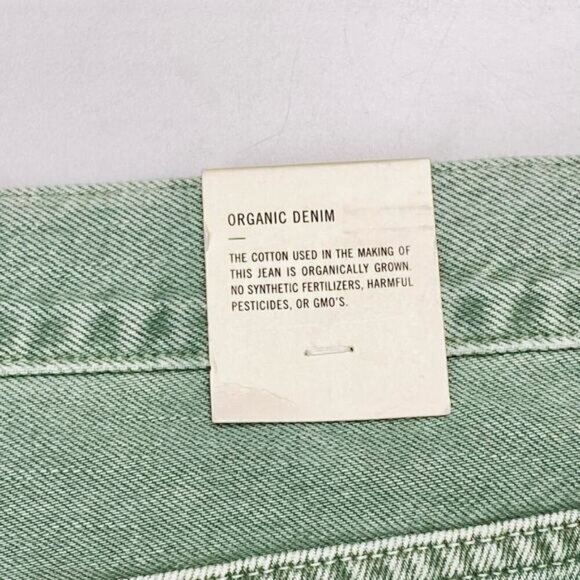 NWT AGOLDE Cooper Cargo High Rise Straight Leg Jean Sz 34 Salamander Green - Picture 14 of 16